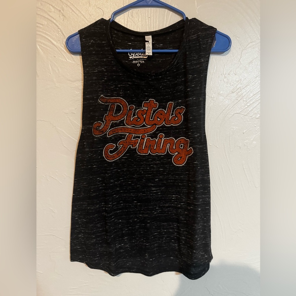 Oklahoma State | Black and Orange Graphic Tank Top